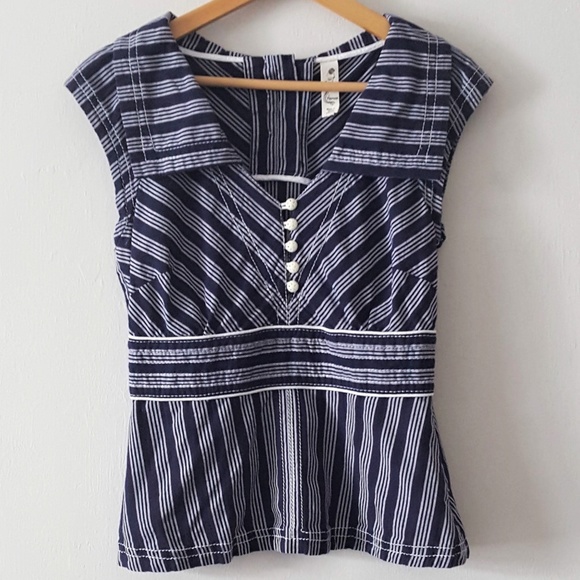Anthropologie Tops - ANTHROPOLOGIE Floreat Meridian Striped Sailor Top